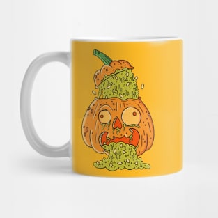 Pumpkin barfing Mug
